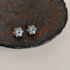 Snowflake Zircon-Silver Needle