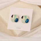 8#(Silver Needle) Enamel Blue Green