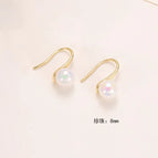 10# Ear Hook. Pearl【8mm】