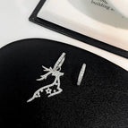 E0097A Deer Asymmetric (Micro Pave Zirconia)