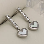 Red Heart / Silver / 1 Pair/Package