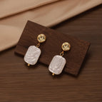 B-1030 [Birthstone-Baroque Earrings] / November