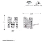 Platinum-Plated-m / 925 Silver