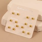Gold / 6mm/7 Pairs