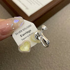 2241 Yellow Macaron Jelly Heart Spiral Ear Clip