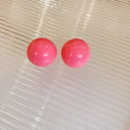 73# Silver Needle-Arylic-Rose Red Ball