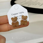 Pearl Bear Earrings