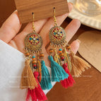 5-Color National Style Tassel Ear Hook 255