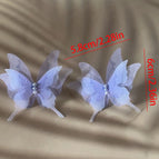 One Size / Multicolor / Gd414 Lavender Butterfly Studs