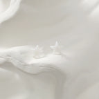 White Five-pointed Star/1 Pair