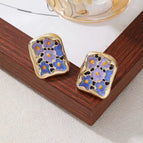 Blue Flower Ear Clip