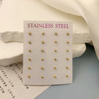 Gold / 2mm/12 Pairs