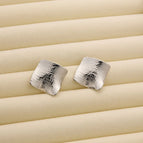 R188 Leather Grain Square Steel Color