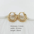 5.5mm * 25.5mm * 24mm / Gold / 1 Pair/Package