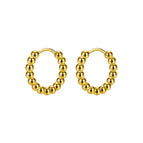 Steel Ball round Gold (a Pair)