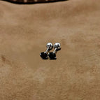 Silver / 4mm Pair