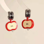 Red Apple Ear Studs