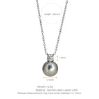 Silver Gray Necklace