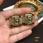 OM360 Human Head Earrings