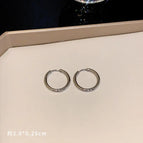 Silver Stainless Steel Earrings 20 # (F2592)