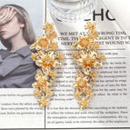 Golden Stitching Flowers