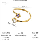 Purple Diamond Ring