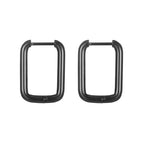 Black round Wire Rectangular Ear Clip