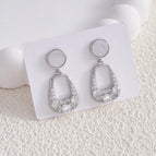 Silver U-shaped Earrings