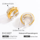 Eh11627 / Electroplating 18K Real Gold