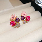 43# Silver Needle-Pink-Purple-Golden Flower