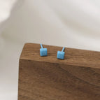 Denim Blue Square/1 Pair