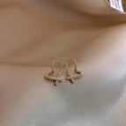15#Silver Needle - Gold Hearts