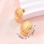 20x15mm (Needle Thickness: 0.5mm) / Irregular Curved Earrings (Gold) / 1 Pair/Package