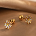 One Size / Golden Yellow / Ear Studs 3
