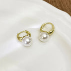 1 # Gold Pearl Earrings