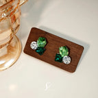E0199 Silver Needle-Crystal Cube Sugar-Green
