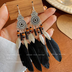 21-Black Feather Ear Hook 647