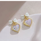 White Earrings A11