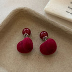 CL6 Wine Red Heart Double-Wear Style [Flocked]