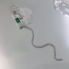F2533 Double Layer Square Ear Clip