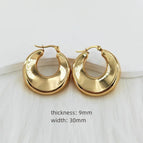 9mm*30mm / Gold / 1 Pair
