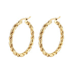 2 Twisted Earrings Gold