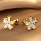 One Size / Golden Yellow / Ear Studs 1