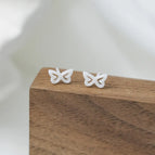 White Hollow Butterfly/1 Pair