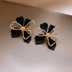 28# Silver Needle-Black-Flower