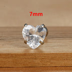 E1611 7mm Silver 1Pc