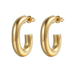 5.0 Oval C- Shaped Gold