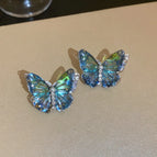 4# Silver Needle-Green-Butterfly