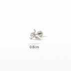 2#Finished Product One Piece / F136 Titanium Alloy Rod (0.8mm Thick*6mm Long)