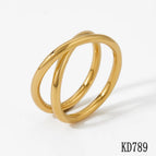 6 / Cross Gold Ring KD789